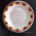 Indonesia market hot sale ceramic omega soup plate